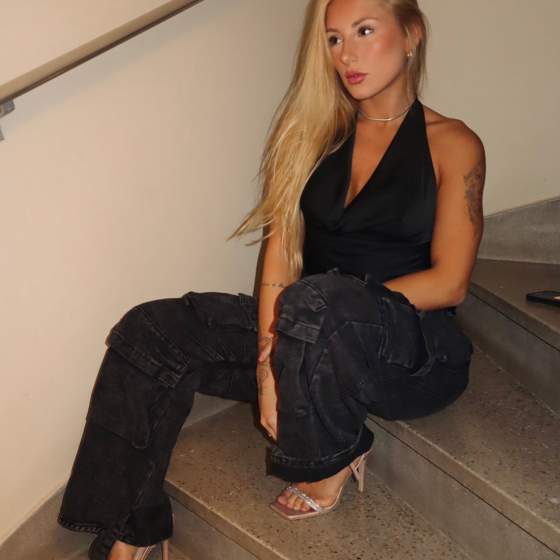 Calça Amélie Cargo Denim