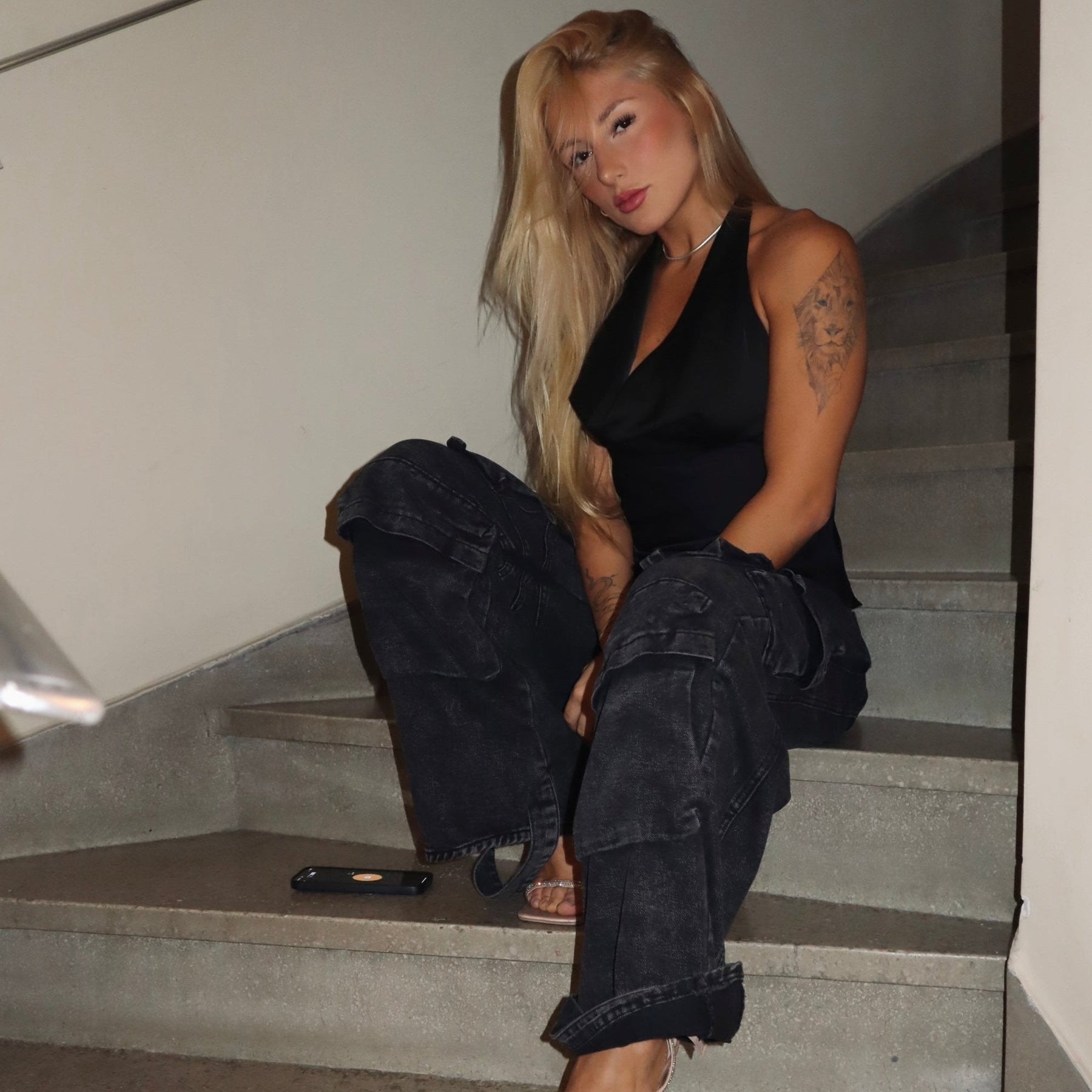 Calça Amélie Cargo Denim