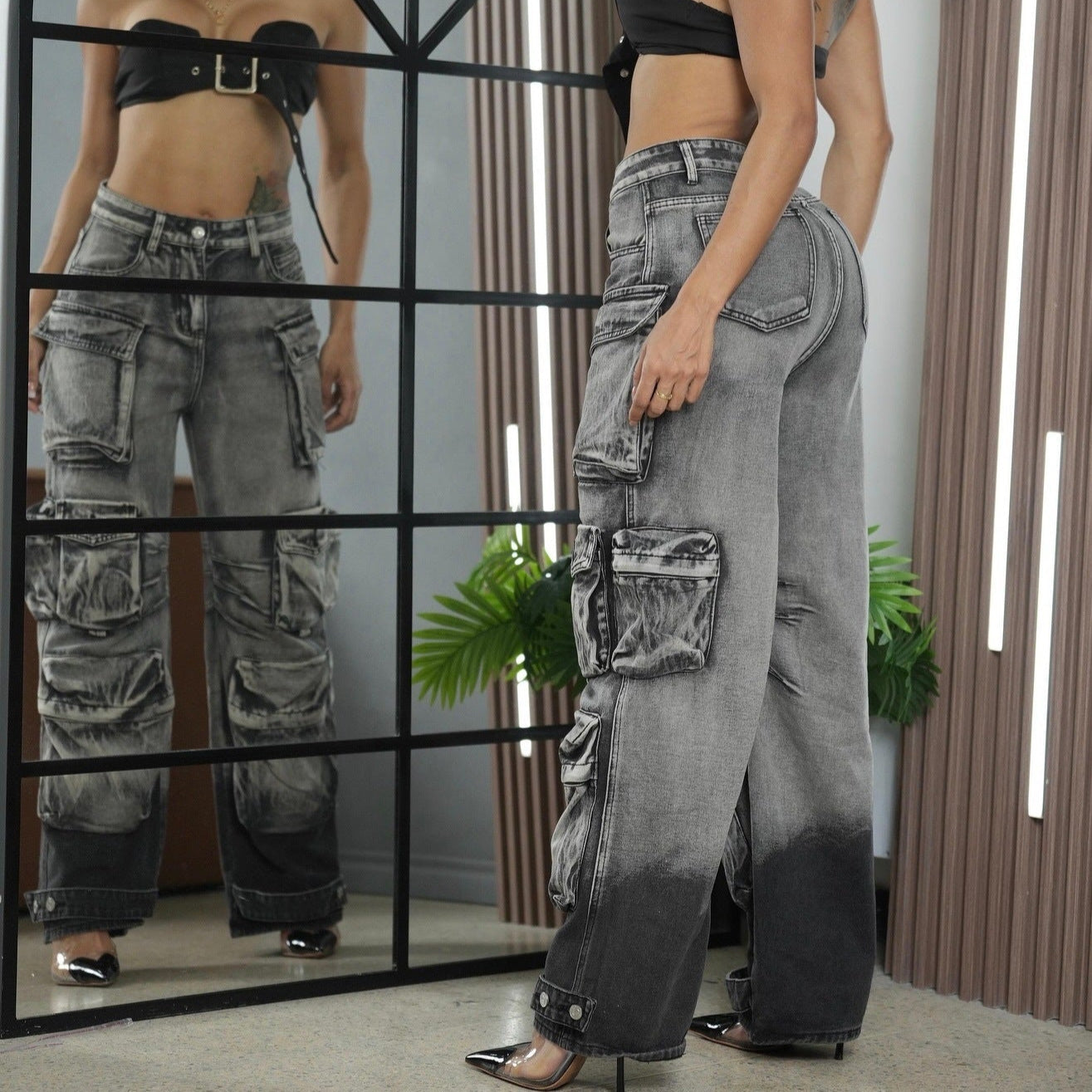 Calça Léa Contrastée