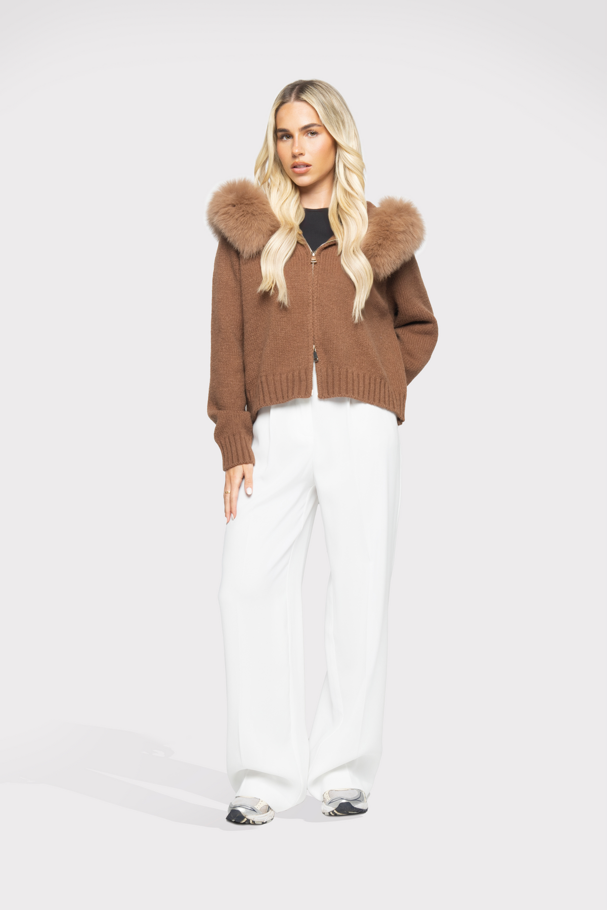 Cardigan Aveludado - Areia