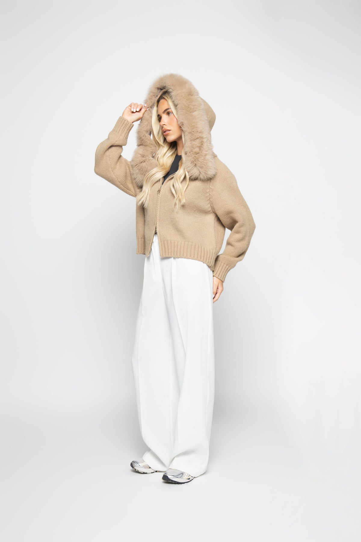 Cardigan Aveludado - Off-white